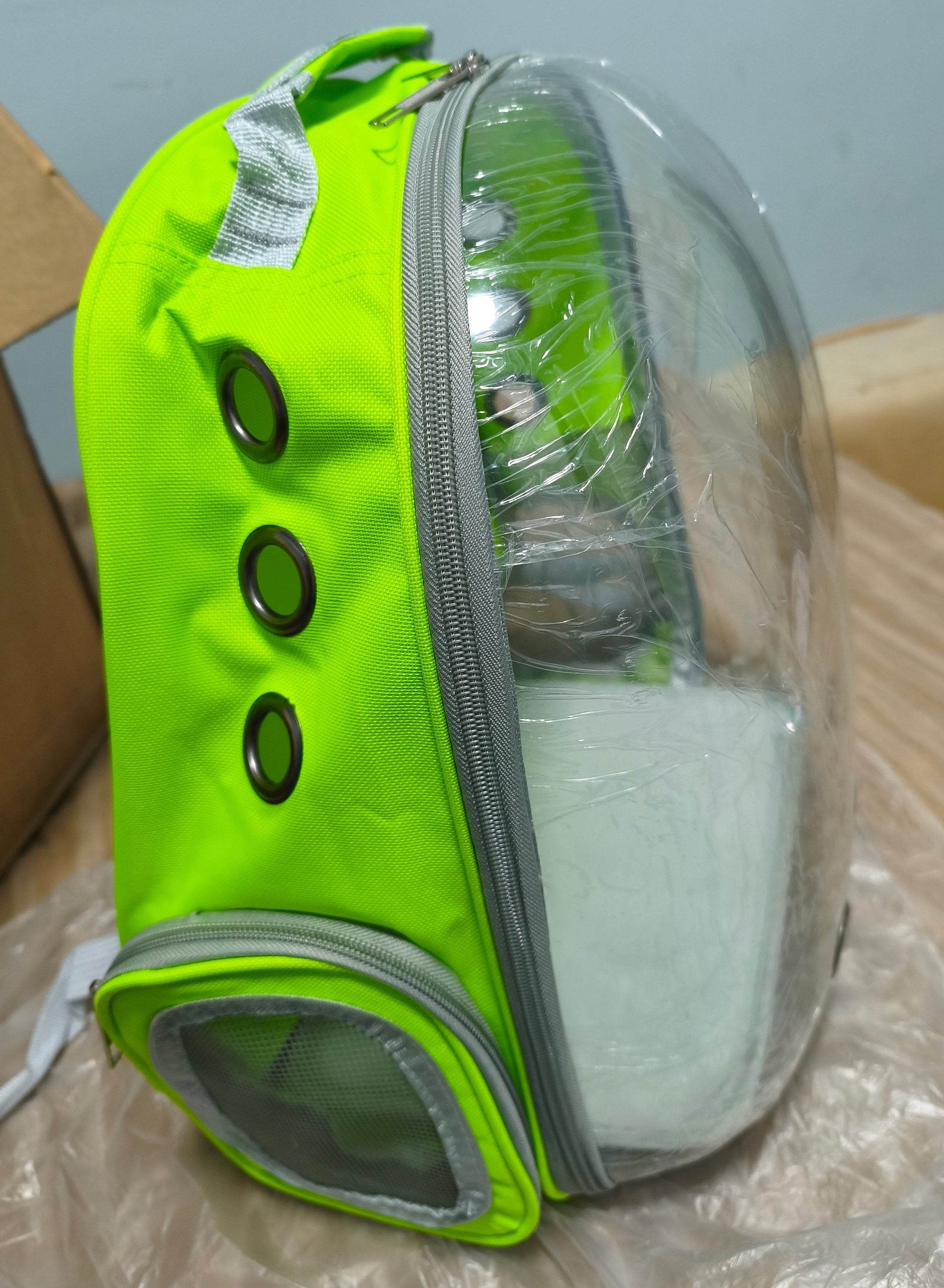 [READY STOCK] Large Capacity Transparent Cat Backpack | Breathable Pet Space Capsule Carrier Bag Beg Kucing