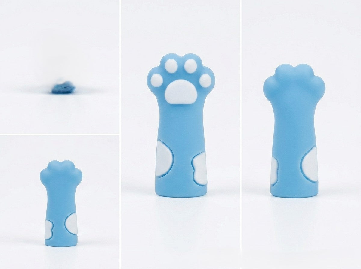Cute Cat Paw Pencil Grip Sleeve | Soft Silicone Pencil Pen Cover | Anti-Slip Writing Grip