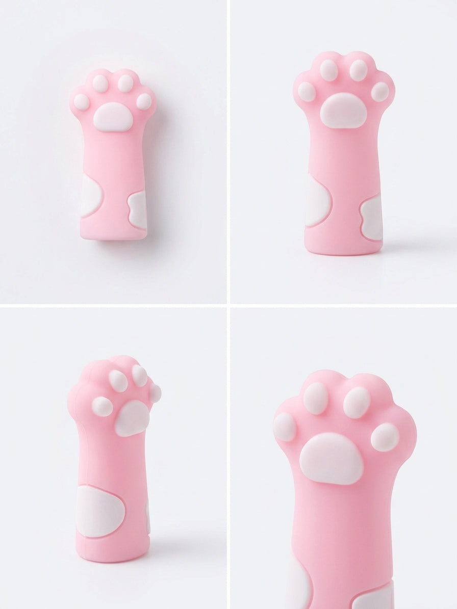 Cute Cat Paw Pencil Grip Sleeve | Soft Silicone Pencil Pen Cover | Anti-Slip Writing Grip