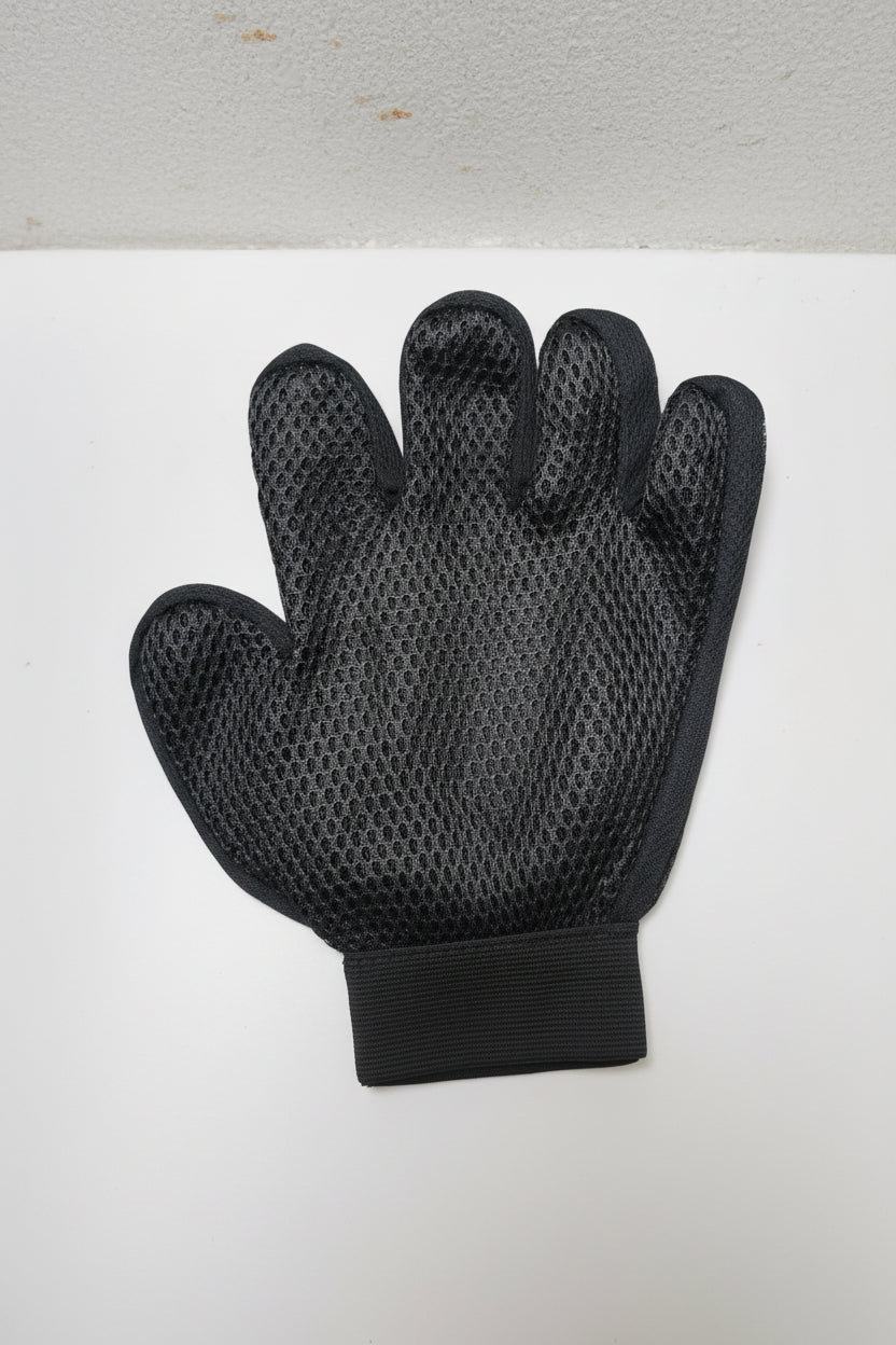 Gentle Silicone Pet Deshedding Glove Brush with Adjustable Wrist Strap