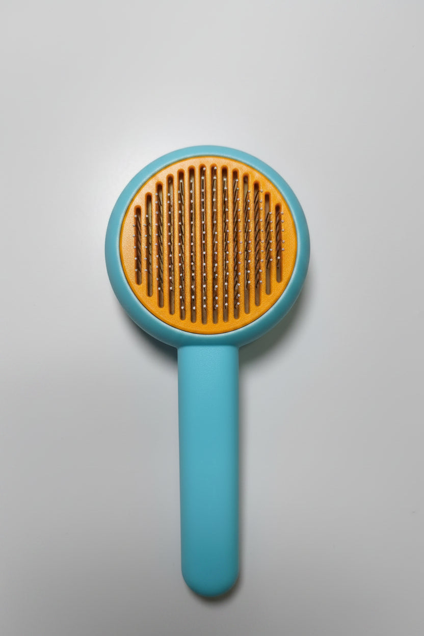 Pet Slicker Brush – Gentle Undercoat Grooming Comb with Self-Cleaning Push Button