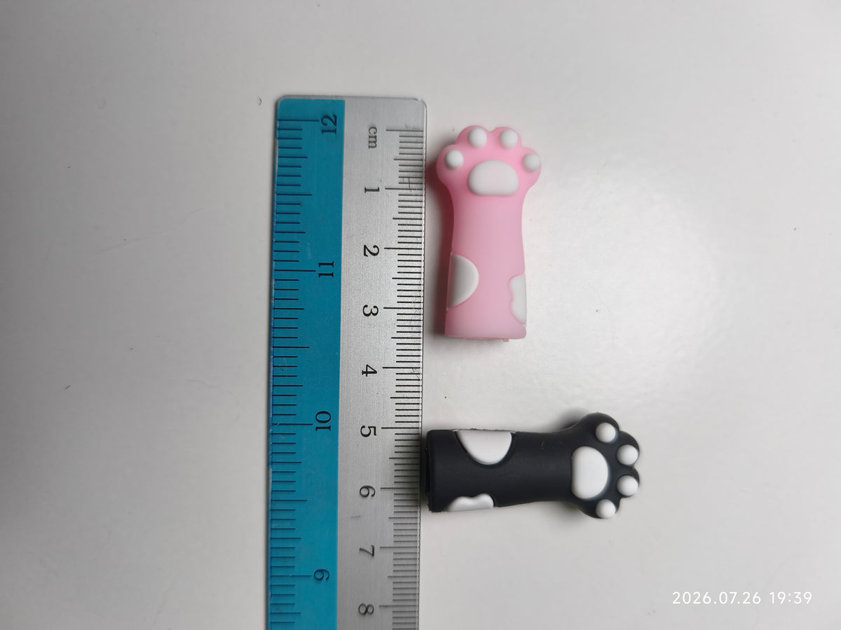 Cute Cat Paw Pencil Grip Sleeve | Soft Silicone Pencil Pen Cover | Anti-Slip Writing Grip