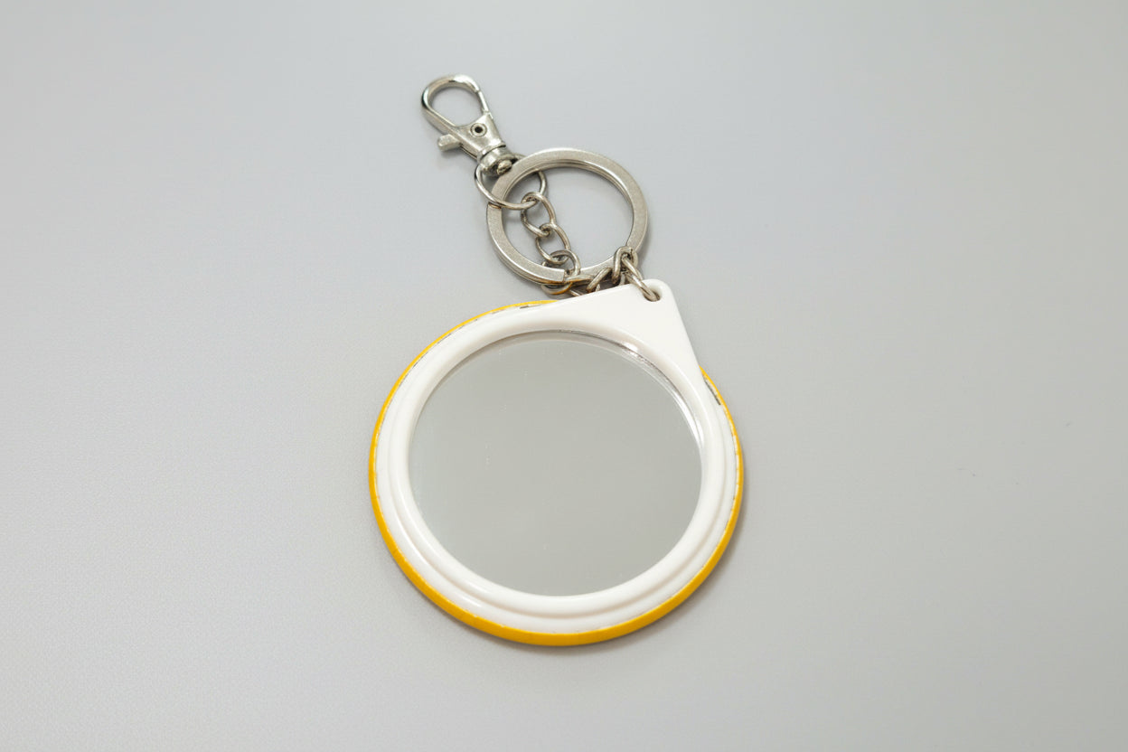 Mimi Pet Store Badge with Mirror Keychain (5.7cm Diameter)