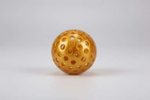 Cat Favourite Toy Blue Textured Ball with Inner Rattle Ball (17.5cm Diameter)