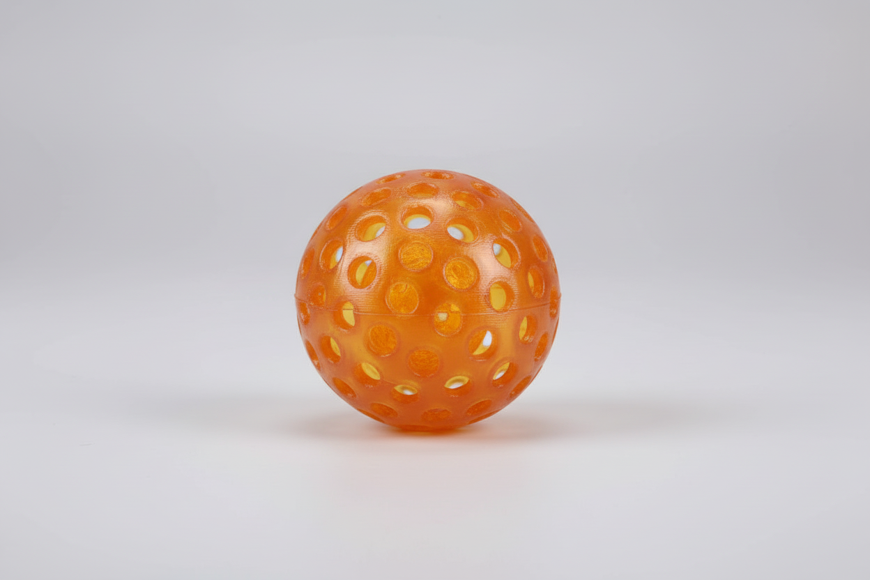 Cat Favourite Toy Blue Textured Ball with Inner Rattle Ball (17.5cm Diameter)