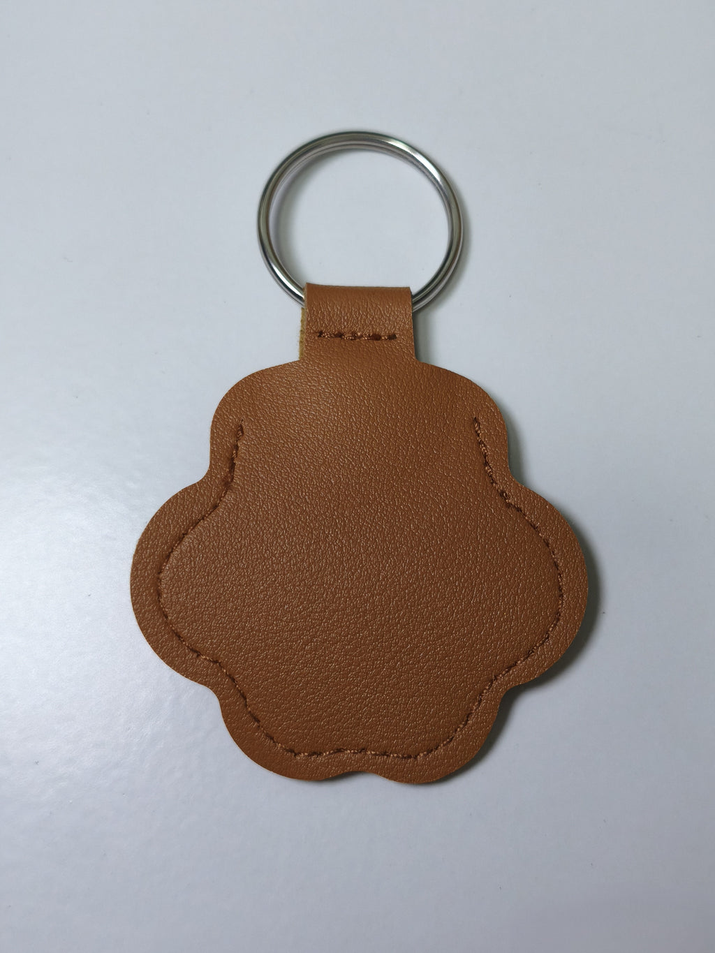 Pet Memorial Paw Print Keychain | Leather Paw Shape Fur Keepsake Key Ring | Pet Hair Memory Souvenir Gift