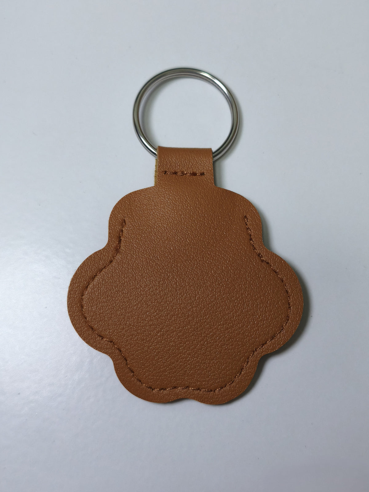 Pet Memorial Paw Print Keychain | Leather Paw Shape Fur Keepsake Key Ring | Pet Hair Memory Souvenir Gift