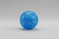 textured blue ball with inner rattle ball